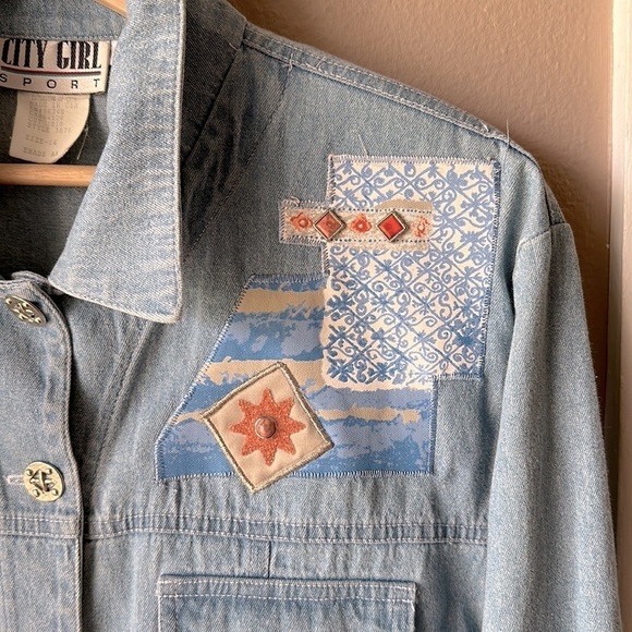 Vintage CITY GIRL SPORT Denim Jacket - Picture 5 of 8